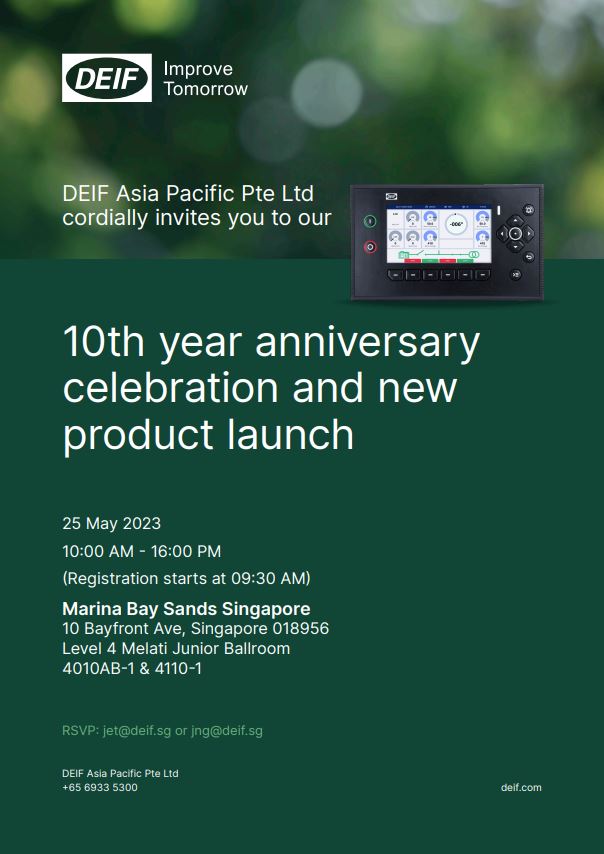 DEIF 10th anniversary and iE 250 product launch