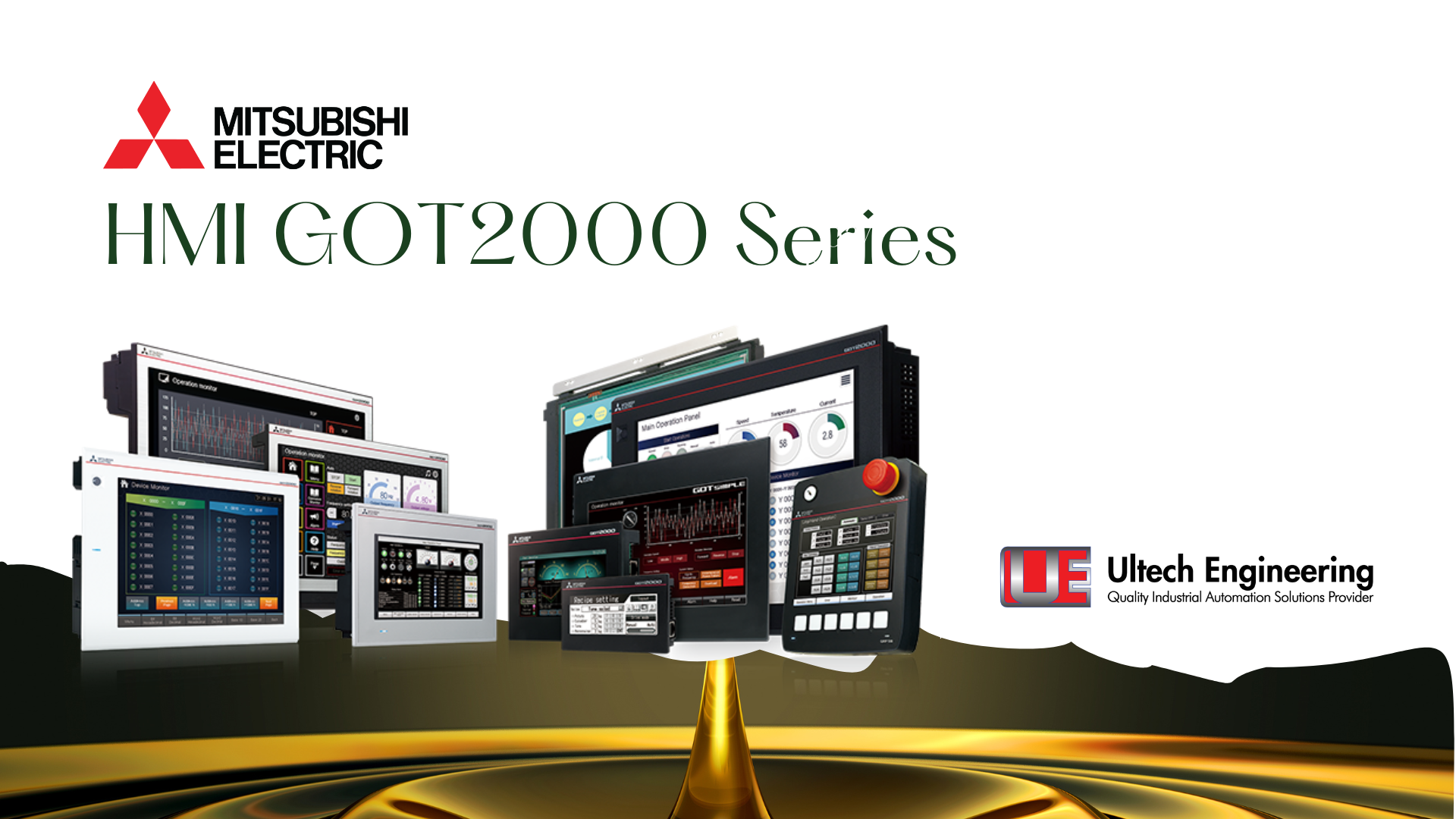 Mitsubishi Electric's GOT2000 HMI Series in Ultech Engineering Projects