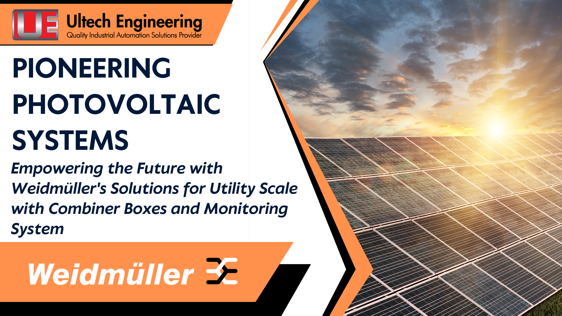 Pioneering Photovoltaic Systems: Weidmüller's Solutions for Utility Scale with Combiner Boxes and Monitoring System