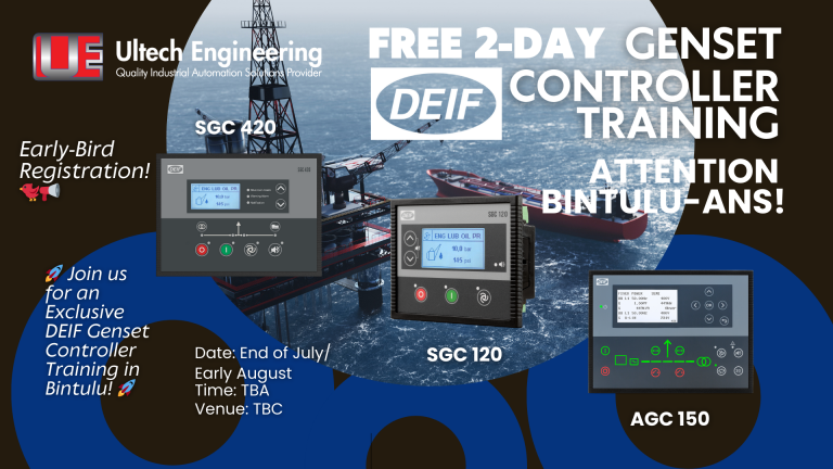 Ultech Engineering Announces Second Installment of Free 2-Day DEIF Genset Controller Training in Bintulu